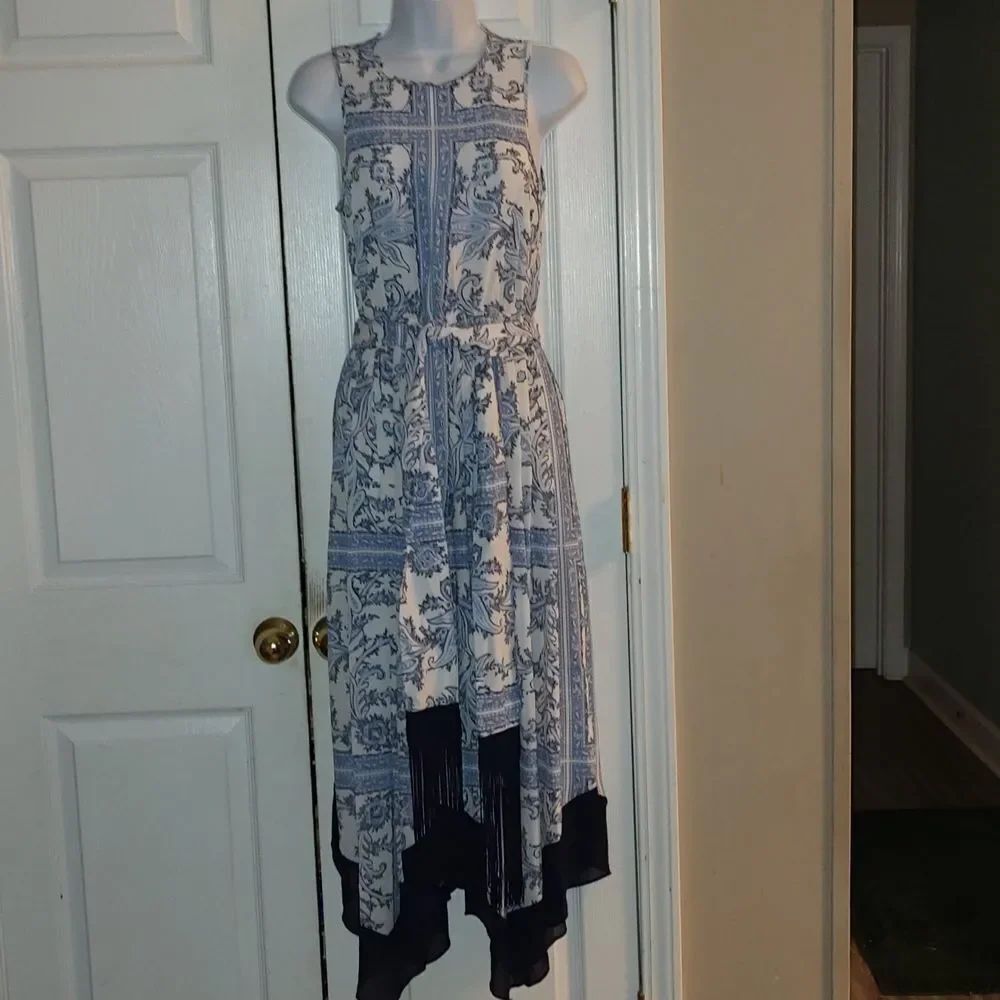 Michael Michael Kors blue white hankerchief dress Sz S NWOT